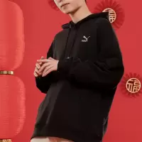 彪马(PUMA)男装女装运动服跑步健身训练卫衣连帽休闲套头衫 625833-01