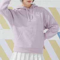 彪马(PUMA)女装时尚休闲运动服连帽抽头衫户外跑步训练卫衣682158-60