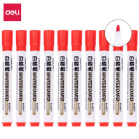 得力 白板笔 得力思达6817优逸白板笔(红)(10支/盒)