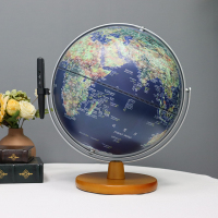 funglobe AR智能语音点读地球仪 25cm深蓝色卫星款 PC-220HM-T