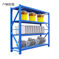 卢顺郎德承重300kg货架置物架钢制货架长150宽50高200CM