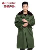 三极 TP9112 冬季保暖棉大衣 军绿色 均码