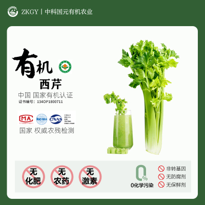 [西沛生鲜][有机蔬菜] 西芹 净重4.5斤 无化肥 无农药 无激素 非转基因