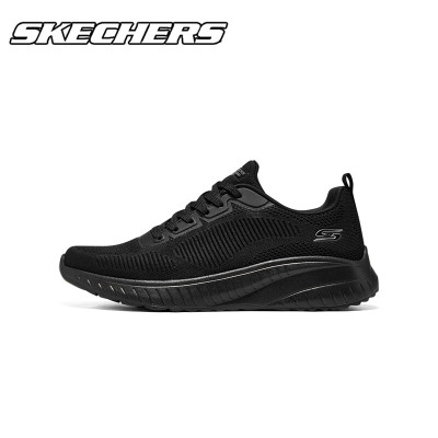 斯凯奇skechers黑色跑步鞋男士网面透气运动鞋休闲鞋 118000-BBK