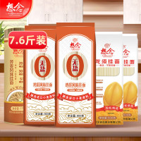 想念面条 无盐鸡蛋挂面荞麦面龙须细面条组合装5袋共7.6斤