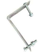 莞乔 镀锌L型连接铁 含2螺栓2螺帽4垫片40*4*200*130MM 套