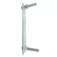 莞乔 镀锌直连接铁 含2螺栓2螺帽4垫片40*4*240MM 套