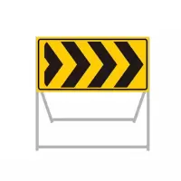 迅迈 120x100x50cm向右导向 加厚款 施工牌交通安全标志警示牌工程告示牌导向反光指示牌
