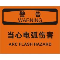 中英文警告当心电弧伤害OSHA安全标识牌