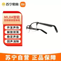 小米智能音频眼镜墨镜款 蓝牙耳机无线非骨传导可换前框近视配镜太阳墨镜 方形半框款