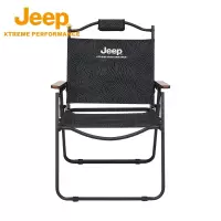 Jeep吉普户外可拆卸折叠椅子铝合金克米特椅大号便携露营野餐椅钓鱼椅