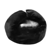 黑色加厚羊剪绒防寒棉安全帽