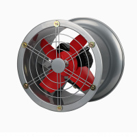 久牛星 排气扇圆筒轴流风机厨房排风扇 80W-10寸(带网开孔310mm)
