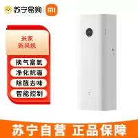 米家新风机 小米新风系统 家用壁挂新风机 全屋通风换气300m³/h适用105㎡ 除菌除甲醛 电辅热功能