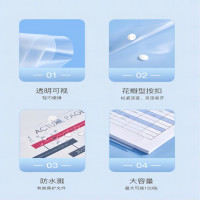 齐心 按扣文件袋 齐心-A4/透明/330*237mm/PP材料 (单位:包)