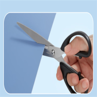 齐心 剪刀 齐心-180mm(7")/塑料手柄/不锈钢 (单位:把)