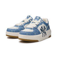 MLB男女老花系列仿牛仔厚底学长鞋增高3ASXCLD4N-50BLS