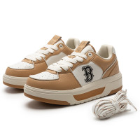 MLB 板鞋男女 休闲学院风学长鞋24春季新款鞋子3ASXCLS4N-43BGS 波士顿队/米黄色 36.5 230