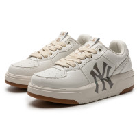 MLB官方 男女同款鞋子 休闲低帮板鞋时尚学长鞋新款3ASXCLX4N-50WHS 纽约洋基队/白色 36.5 230