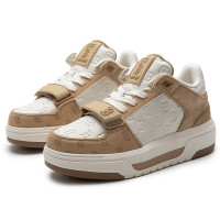 美职棒(MLB)男鞋女鞋 2024春季新款情侣运动鞋老花系列休闲鞋压花学长鞋板鞋