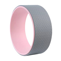 三极 TP1543 瑜伽轮开背后弯滚筒普拉提圈 粉灰 直径33cm