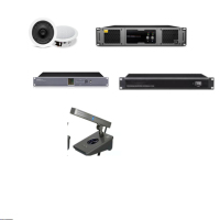 佳美龙全数字会议手拉手系统(含吸顶音响+功放+反馈抑制器+调音台+线材+机柜)