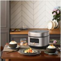 小熊(Bear)电饭煲 电饭锅小3L家用1-4人金属机身配蒸笼微电脑智能预约定时煮饭器 DFB-P30M3