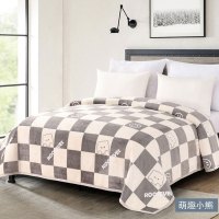 cicido 绒毯(千鸟格、萌趣小熊)