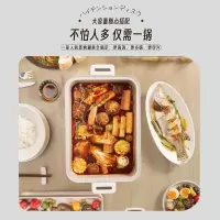 松下(Panasonic)多用途锅 烧烤盘 家用电火锅电蒸锅 多功能锅 大功率分体式料理烧烤蒸煮一体锅