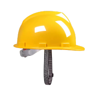 迅迈 国标V型-黄色 安全帽工地头盔男领导国标工人安全生产施工程工作帽定制logo印字