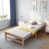 方解实(FANGJIESHI) 简约木质单人床卧室折叠床 1*1.9m