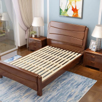 方解实(FANGJIESHI)新中式实木床卧室家用单双人床 1.5米