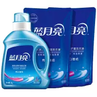 蓝月亮亮白增艳护理洗衣液机洗套装3kg(瓶装1kg+袋装1kg*2)10001416