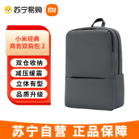 小米极简都市双肩包2休闲商务笔记本电脑包15.6英寸 男女书包双肩背包 小米极简都市双肩包 2 黑色