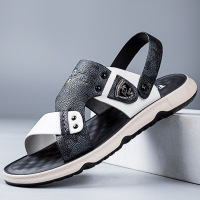 TM凉鞋男夏季新款外穿开车两用凉拖男式乳胶垫软底透气沙滩鞋子