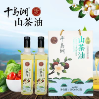 瑶记千岛湖冷榨山茶油500ml*2(盒装)24盒起发