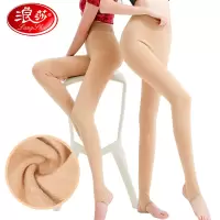 浪莎打底裤女袜加绒加厚外穿显瘦一体裤光腿神器加裆连裤袜 肤色踩脚 10000D连裤(-5-8℃)