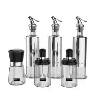 内野 HU-HZ06-01 香菲厨具套件 油瓶+调料瓶+研磨器