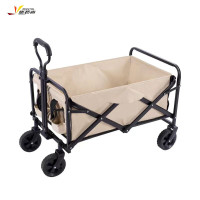 悠拓者露营小推车户外小推车可折叠推车米色