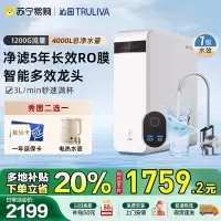 [政府补贴20%]沁园净水器UR-A31272家用直饮机反渗透过滤器净水机大通量小水晶1200G低价品质保证专业净水