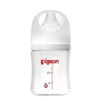 贝亲(Pigeon) 奶瓶 玻璃奶瓶 宽口径玻璃奶瓶 160ml配S码奶嘴+240ml配L号奶嘴 AA186+AA91