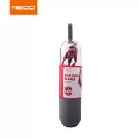锐思(Recci) RCS-D120 速风一拖三数据线Type-C/Lightning/Micro三口充电线试管数据线
