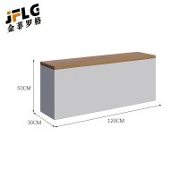 金菲罗格户外花箱铁艺花架组合 120x30x50cm坐凳款