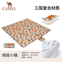 骆驼(CAMEL) 野餐垫200*200A9SFSY007 俏皮小猫