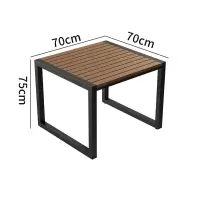 金菲罗格户外休闲花园室外防腐木桌椅组合 方桌70*70
