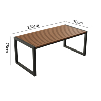 金菲罗格户外休闲花园室外防腐木桌椅组合 长桌130*70