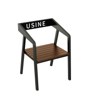 金菲罗格户外休闲花园室外防腐木桌椅组合 A款单椅