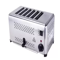 艾贝丽 多士炉烤面包机商用小型三明治全自动不锈钢6片吐司机多士炉 DS-6 自动弹起 六片多士炉