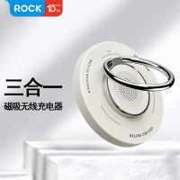 洛克(ROCK) A3 无线充电器适用于苹果magsafe手机磁吸桌面支架 耳机手表通用20w快充