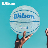 威尔胜(Wilson)篮球 新款儿童青少年纸飞机图案室内外通用耐打标准PU球7号球